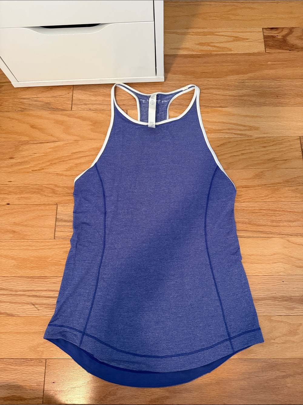 lululemon athletica Blue Tank Top with White Trim